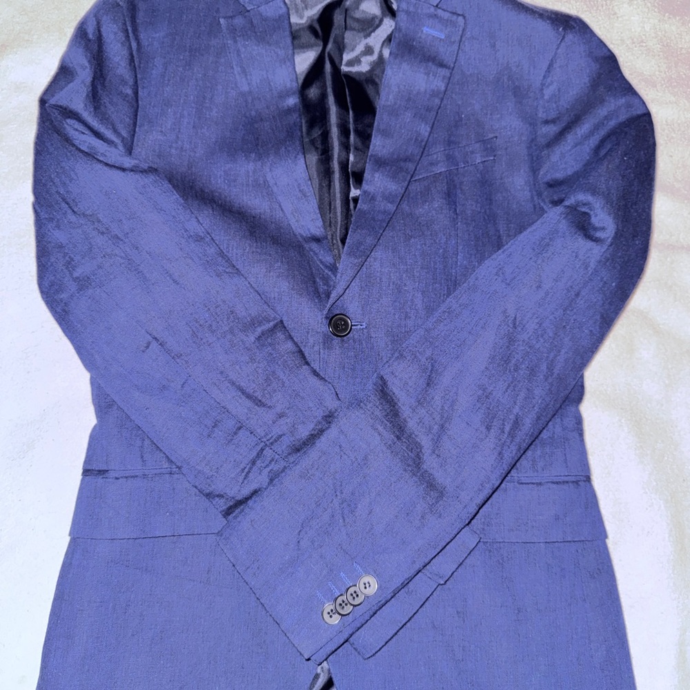 H&M Elegant Slim Fit Navy Blazer